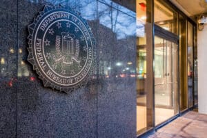 US Department of Justice - building entrance